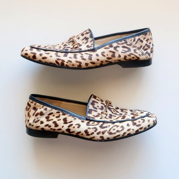 Sam Edelman Shoes - Sam Edelman Leopard / Cheetah Calf / Pony Hair Gold Bit Flat Shoes / Loafers 7
